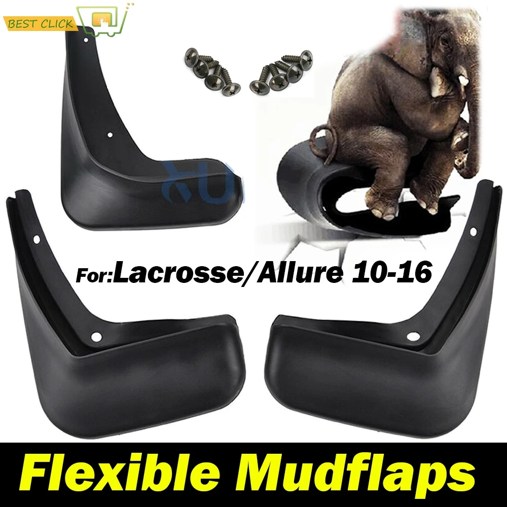 

4Pcs Flexible Mudguards For Buick LaCrosse 2010 2011 2012 2013 2014 2015 2016 Allure Alpheon Mud Flaps Mudflaps Splash Guards