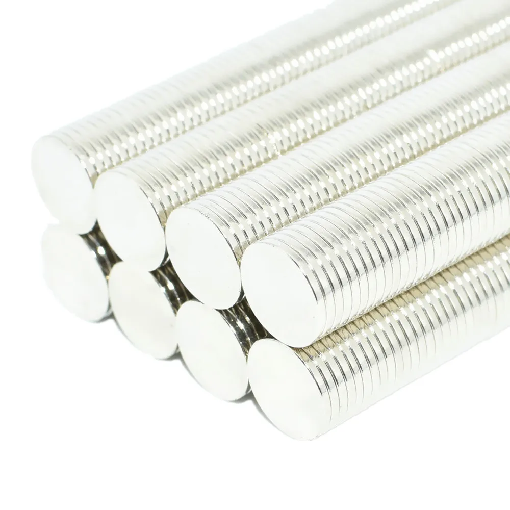 100pcs N42 Thin Disc Dia 10x1 mm NdFeB Strong Neodymium