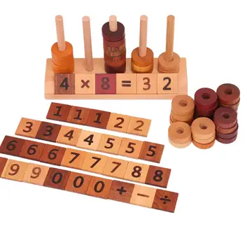 

Wooden Montessori Math Materials Number Blocks Early Learning Mathematical Educational Toys Gift for Children Toddler Kids
