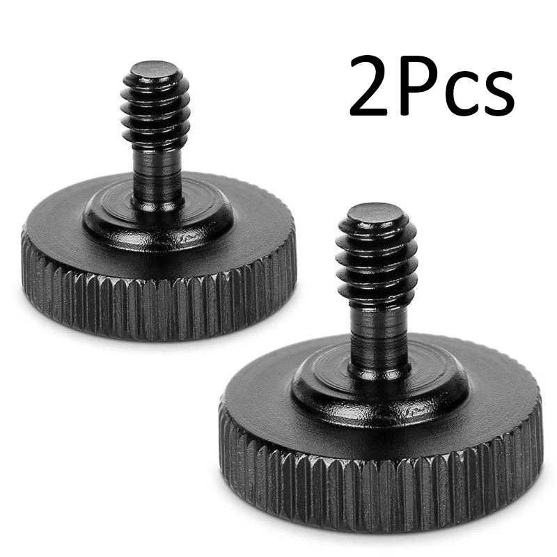 

Thumb Screw Camera Quick Release 1/4 inch Thumbscrew L Bracket Screw Mount Adapter Bottom 1/4 inch-20 Female Thread (Pack of 2)