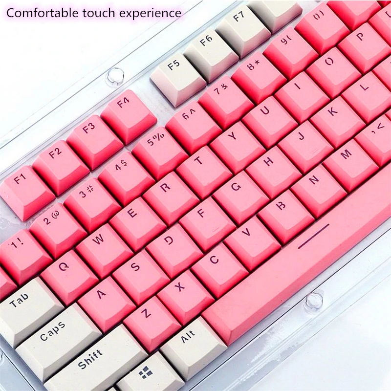 Полупрозрачная двойная съемка PBT 104 KeyCaps с подсветкой для Cherry клавиатура MX Переключатель