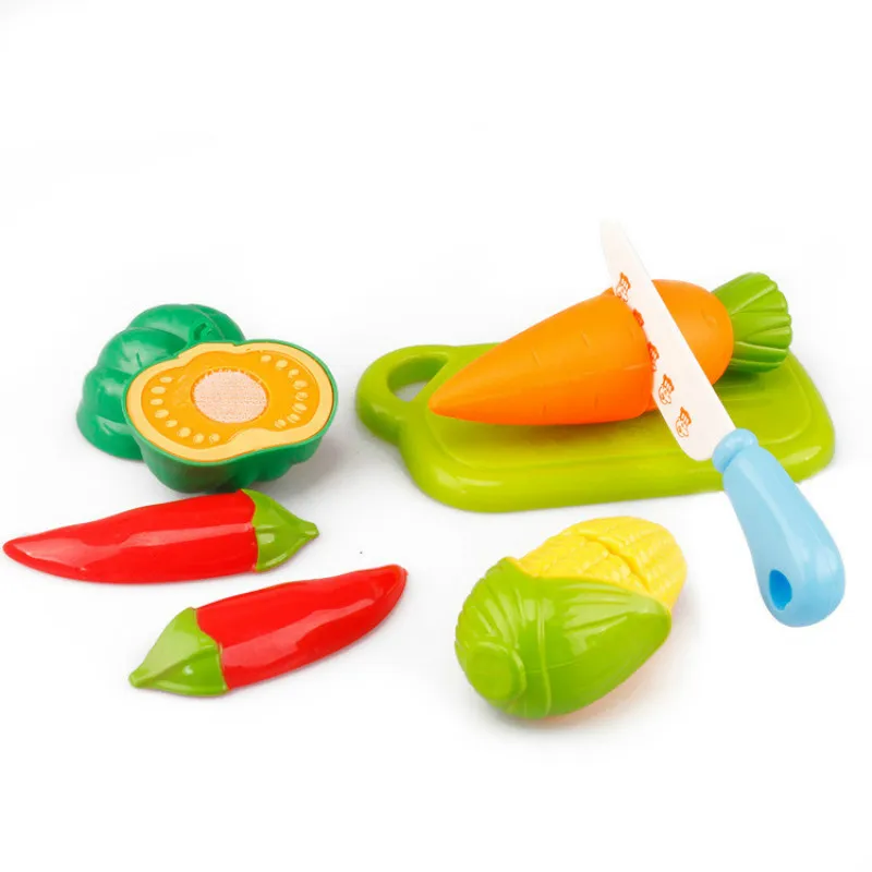 Plastic Fruit Vegetable Kitchen Cutting Toys Early Development and Education Toy for Baby Kids Children