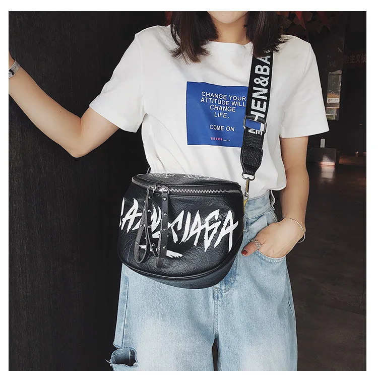 de banda larga crossbody bolsa de ombro