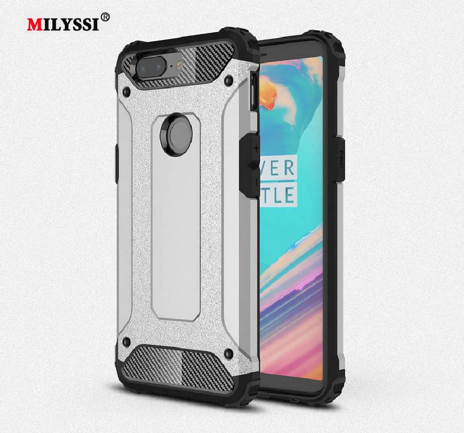

Milyssi Case For OnePlus 5 5T Cover Heavy Duty Silicone Rugged Rubber Armor Case For OnePlus 5 t 5T Cover