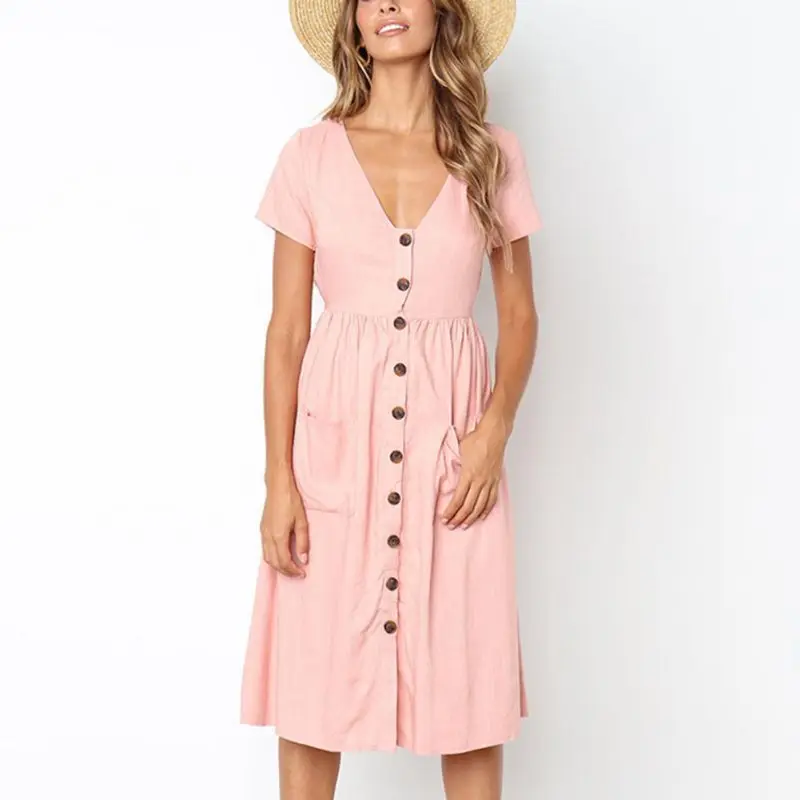 cotton short sleeve dress