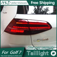 AKD автомобильный Стайлинг для нового VW Golf 7 задний светильник s 2013- Golf7 MK7 светодиодный задний светильник GTI R20 задний фонарь светодиодный DRL+ тормоз+ Парк+ сигнал
