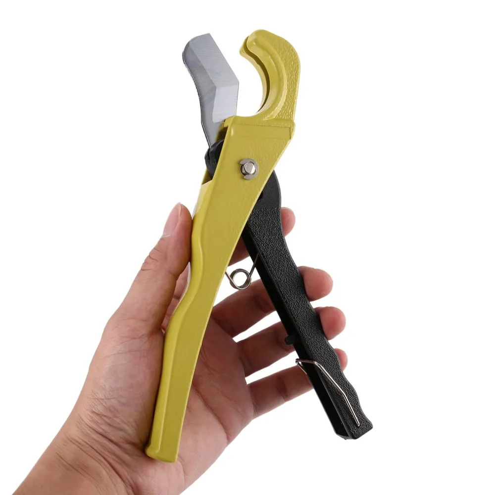 

TU-6303A PVC Pipe Cutter 42mm Aluminum Alloy Body Ratchet Scissors Tube Cutter PVC/PU/PP/PE Hose Cutting Hand Tools