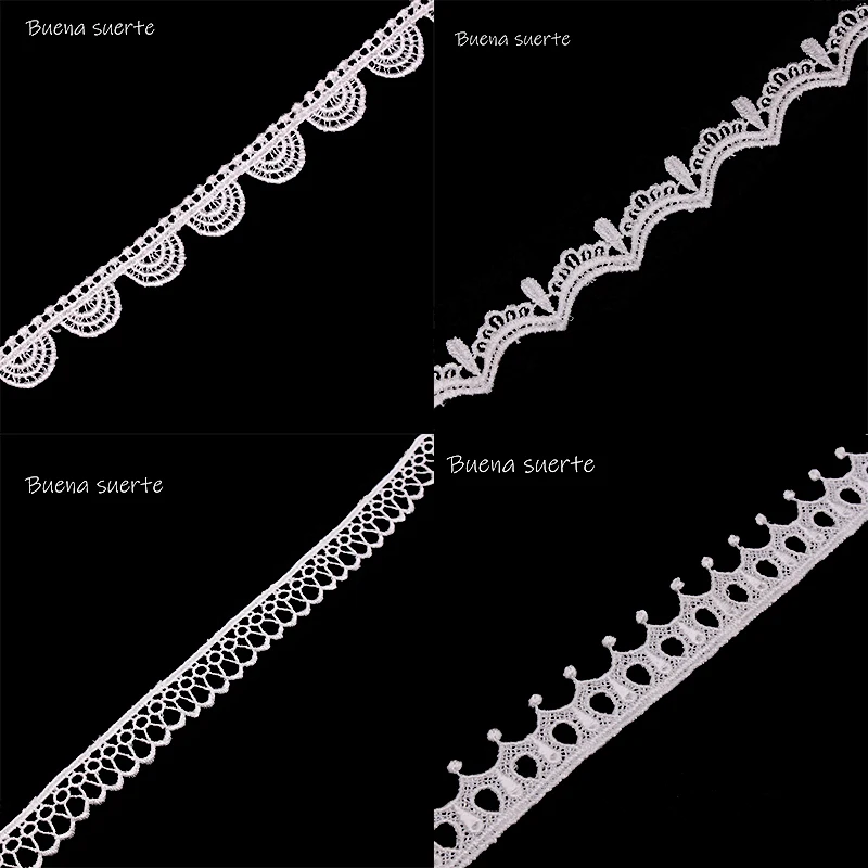 

New ! 2Y 4 Kinds of Style Small Flowers Butterfly Handmade Trim Material Lace Fabric Ribbon DIY Garment Sew Accessories Narrow