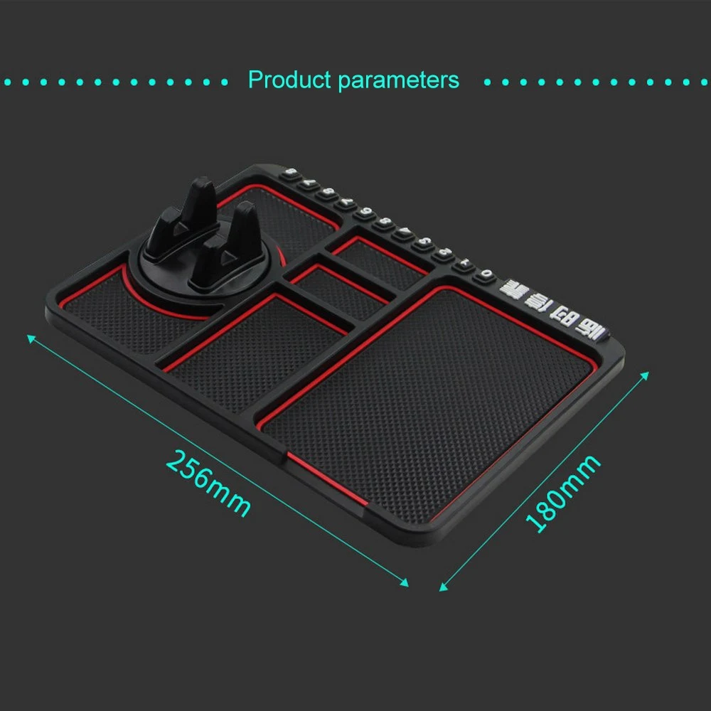 Универсальный автомобильный держатель для телефона, Противоскользящий коврик, временная парковка, аксессуары для салона автомобиля, панель, коврик для хранения, автомобильный держатель для мобильного телефона