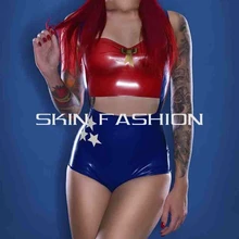 Горячая Распродажа Женская резиновая подвеска брюки латексные шорты брюки(не включая топы