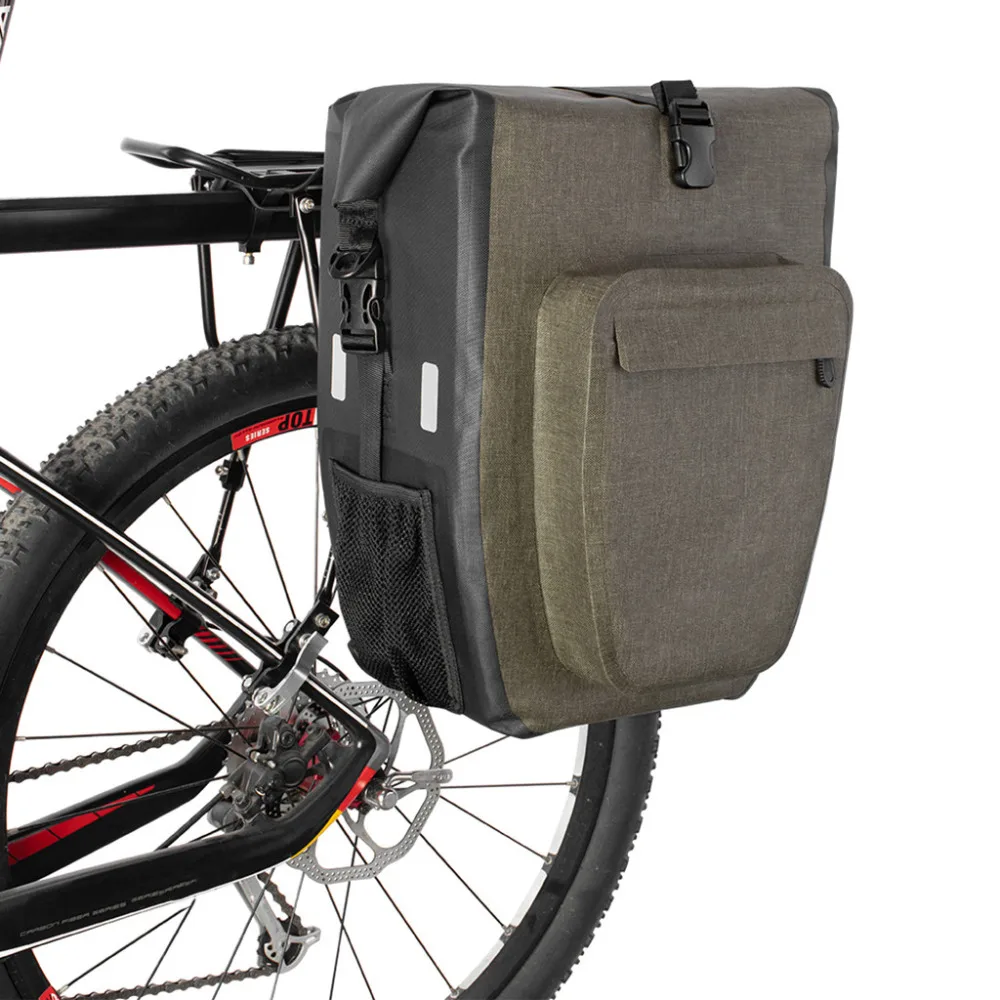

New OEM Bicycle Handlebar Bag Waterproof Cycling Bag Capacity Shelf Pack 27L Full Waterproof Performance 27L large-capacity S#4