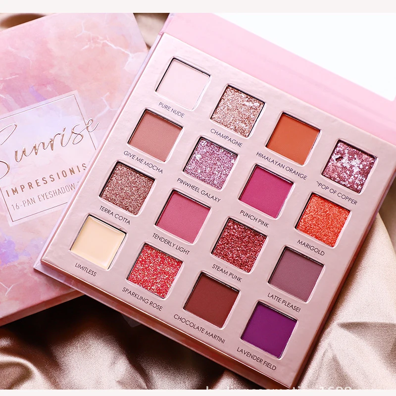

Love Bety New 16 Colors Desert Rose Eye Shadow Powder Pearl Beauty Glitter Shadow Palette Professional Makeup Palette Dragon Eye