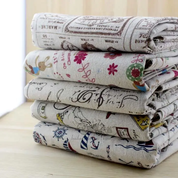 Печать натуральный 100% лен из джутовой мешочной ткани марки для открыток Музыка