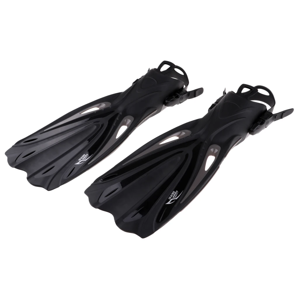 2019 MagiDeal Snorkeling Fins Scuba Diving Fins Adjustable Adult Swim Speed Fins Adjustable Fins Diving Fins Flippers