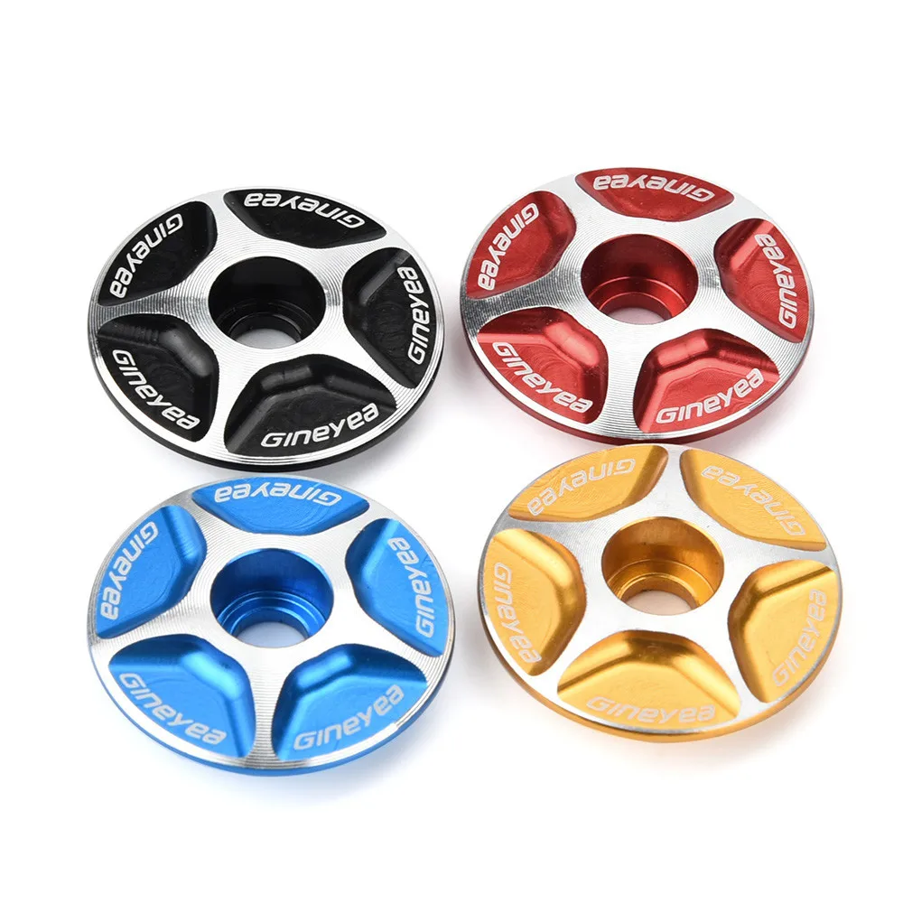 

1pc Aluminum Threadless Road MTB Bike Bicycle Stem Accessories Headset Top Cap Cover elegant design solid color Cycling bike 30
