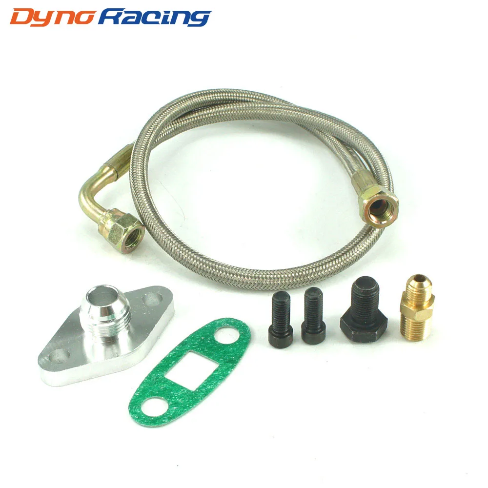 TURBO OIL FEED Return Drain Line Pipe 10AN AN10 Fitting Kit T3 T4 T04E T70 GT28 U00a327.00 - UK