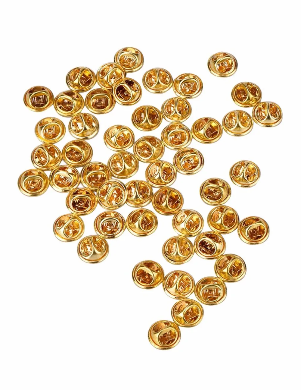 Nail Tie Tack - Lapel Pin Back Clutch Scatter Butterfly Clasp DIY Jewelry 50PC