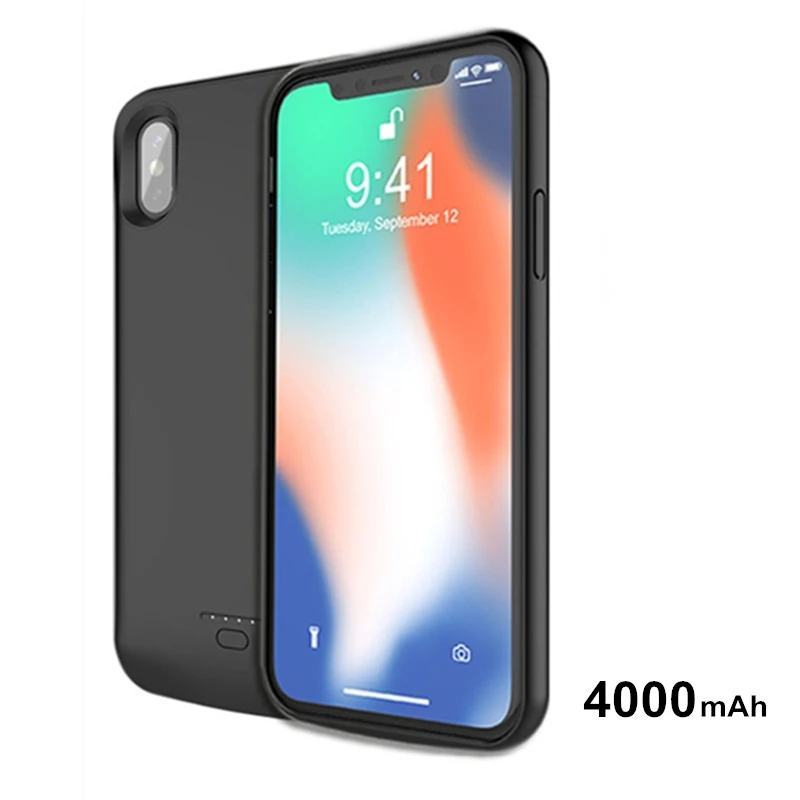 NTSPACE 4000 мАч зарядное устройство чехол для iPhone X power Case Портативный Банк питания зарядный чехол для iPhone XS корпус аккумулятора аудио