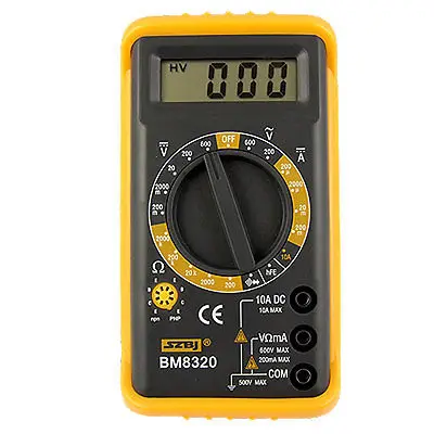 

Electric LCD Display Digital Multimeter w Test Leads