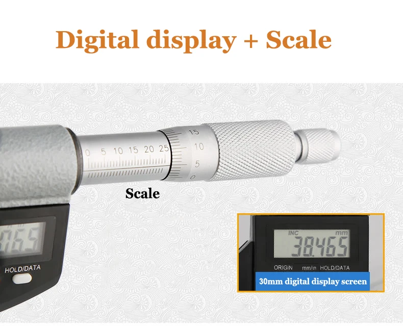 FUJIWARA промышленный цифровой микрометр 0-25 мм Винт микрометр внешний микрометр измерительный суппорт