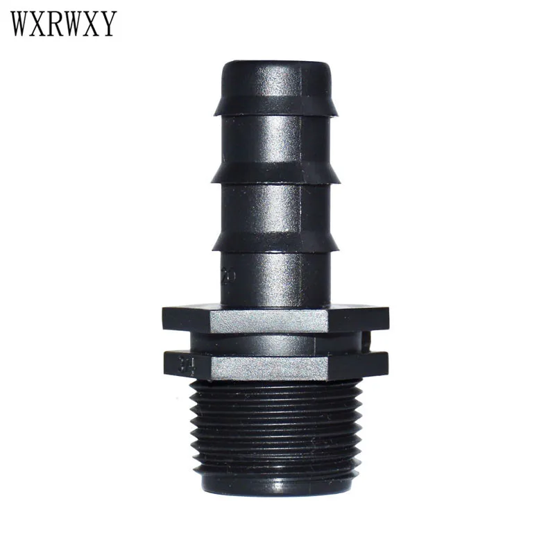 

wxrwxy Threaded connector 3/4 barbed connector 1/2 20 mm Hose Adapter garden hose fittings 4 pcs