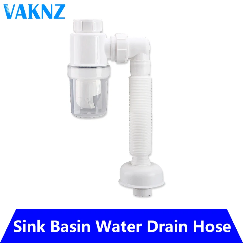 

Genuine Vaknz Basin Sink P-type Down Pipe Drain Pipe Pop-up Anti-blocking Deodorant Pipe Underfloor drain