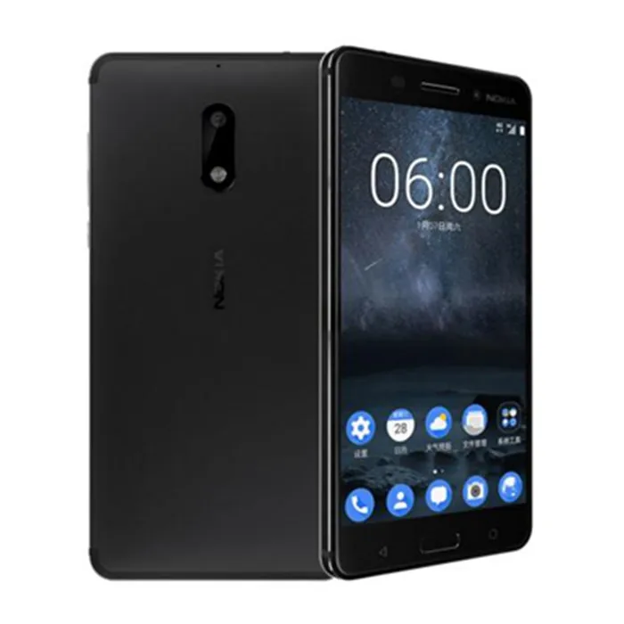 Nokia 6 Android 7,0 смартфон Nougat Wi-Fi 5,5 ''4 Гб ОЗУ 64 Гб ПЗУ отпечаток пальца две sim-карты Многоязычная поддержка