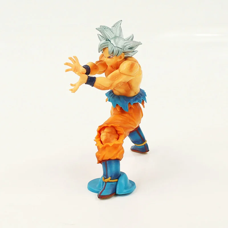 Аниме Супер Dragon Ball-Z Heroes Chouzetsu Gikou Vol.4 Ultra Instinct Son Goku ПВХ фигурка Коллекционная модель игрушки - Цвет: Silve goku opp bag