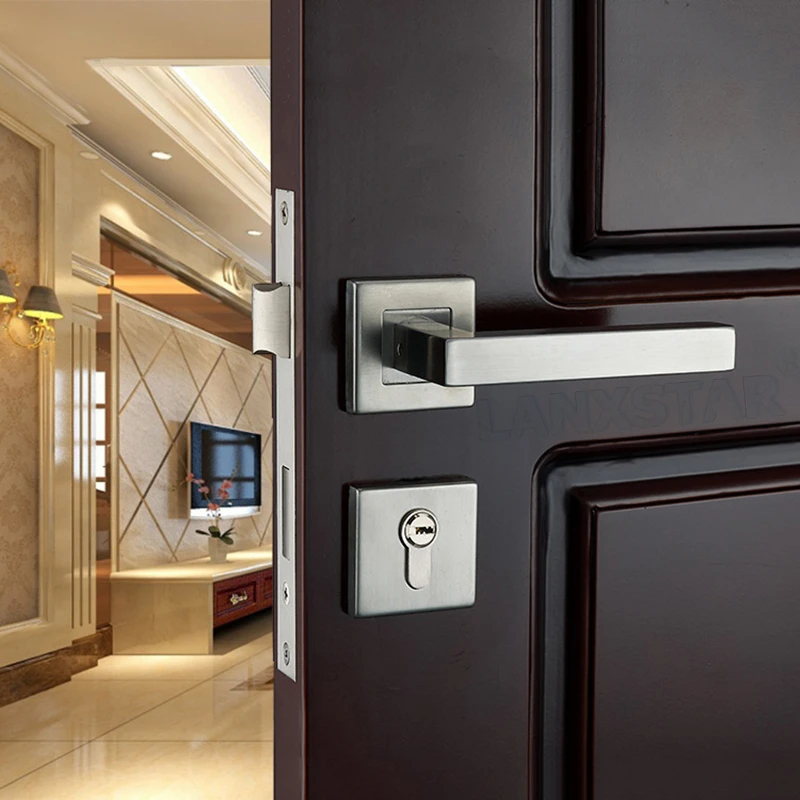 Professional Door Lock Factory Wholesale Stainless Steel Locks Room Door Split Lock Modern Wire