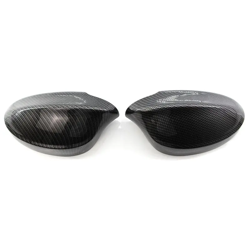

Black Carbon Fiber Auto Car Rearview Side Mirror Cover Cap Rear View Mirror Housing For Bm w 3 Series E90 318 320I 325I 330I 51
