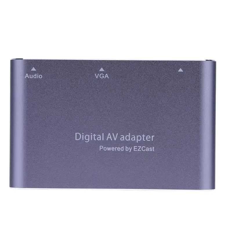 Darkgray 3 в 1 USB к HD мультимедийный интерфейс VGA+ аудио видео конвертер Цифровой AV адаптер для iOS/Android/Windows PC/Mac OS 4 системы - Цвет: Darkgray