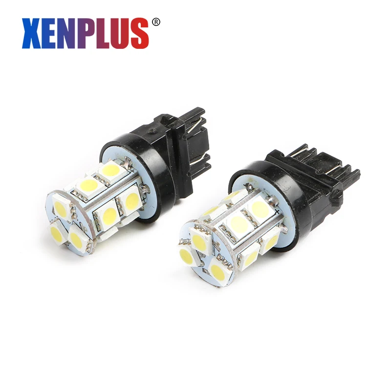 Xenplus 2x T25 3156 3157 13 SMD 5050 Светодиодные автомобильные лампочки лампы Авто p27/7 w