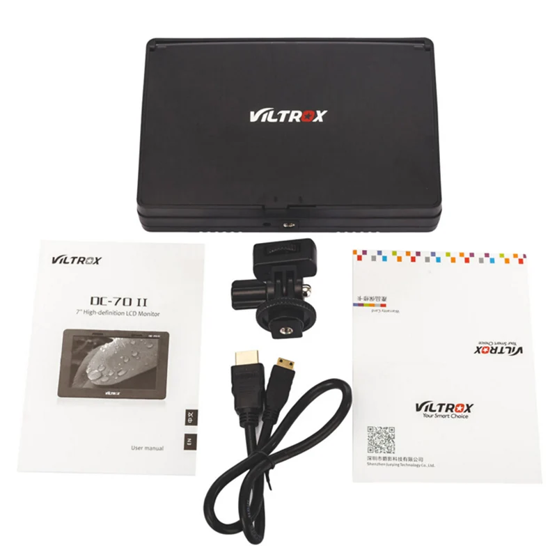 Новинка хит продаж Viltrox 7 ''DC 70 II цветной TFT HD ЖК монитор HDMI AV вход 1024*600 для DSLR