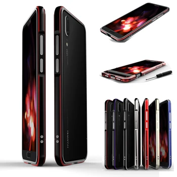 

For Huawei P20 Pro Case Aluminum Metal Bumper Case for Huawei P20Pro Dual color Frame For Huawei P20 Plus P20+ Case 6.1''