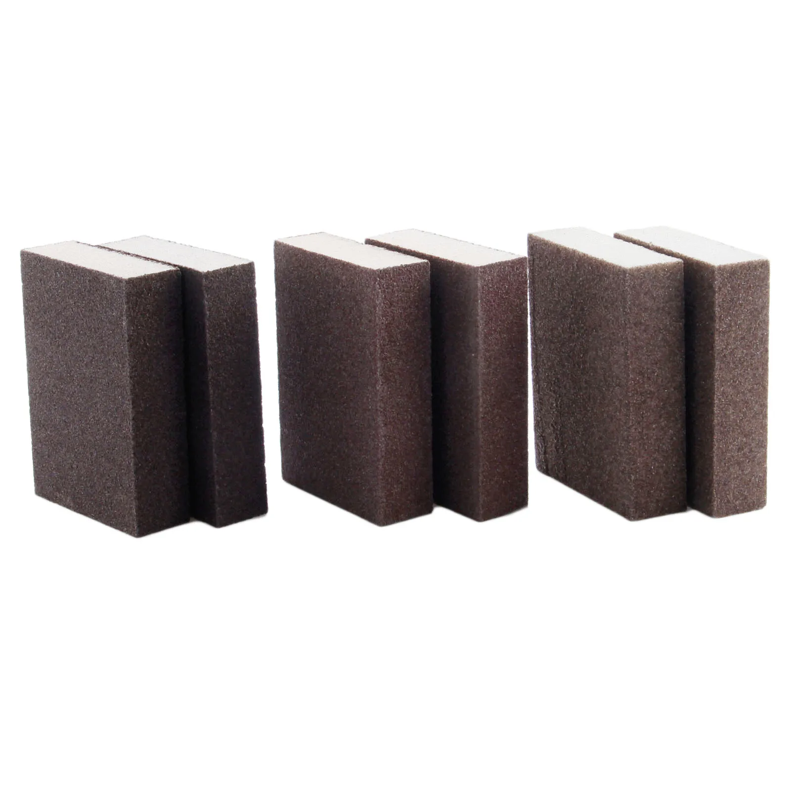 DRELD 2Pcs Abrasive Foam Polishing Sanding Sponge Block Sandpaper