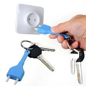 

Hot Sale Unplug Key Ring Holder With Wall Hanger Socket Mini Cute Key Storage Hooks #03 Dropshipping Hot