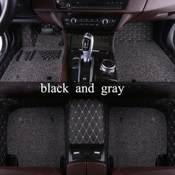 

kalaisike Custom car floor mats for Jaguar All Models xf xj 6/8/12 xk xkr x-type xfr F-Type car accessories floor mats