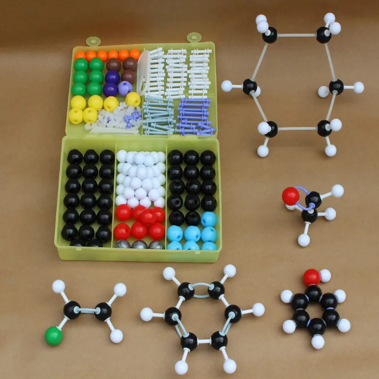 

267pcs/set Molecular Model Set Kit LED flashlight General And Organic Chemistry lanterna For School Lab Teaching Research