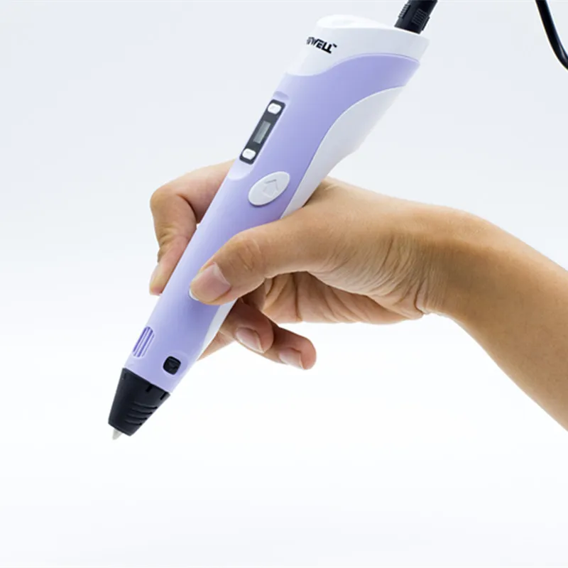 

Myriwell 3D pen 2nd Generation RP-100B LED Display DIY 3D Printer With 3Color 9M ABS Arts 3d pens For creation Drawing Tools