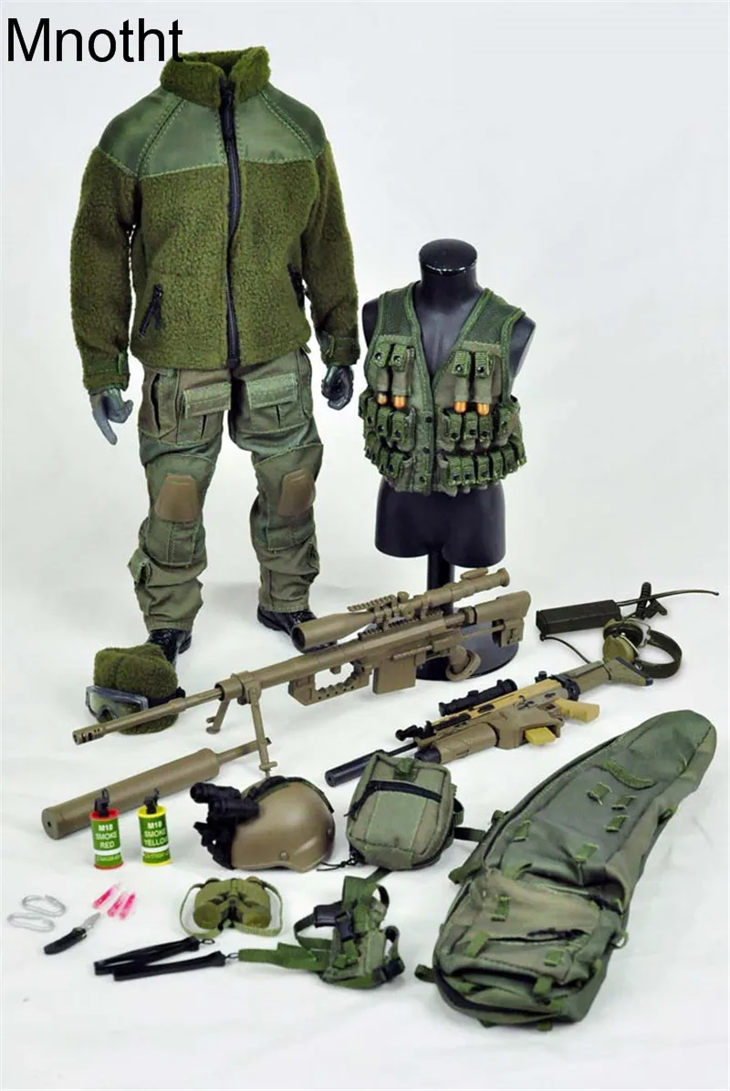 

Mnotht 1/6 Solider Mercenary Army VH1020-G Military Model Suit Set Clothes for 12in Action Figure Toys L3 Collection Gift