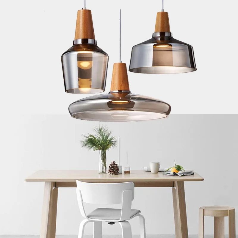  Modern Glass Kitchen Island Pendant Light LED lamp Bedside Hanging Lamp Ceiling Lamps Lighting Fixt - 32902090947