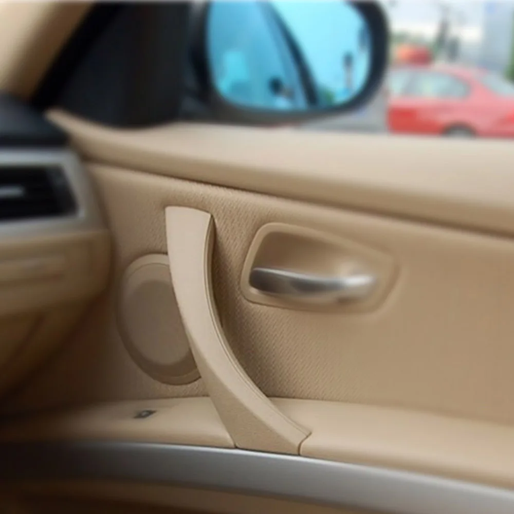 

MAHAQI Car Inner Handle Inner Door Panel Pull Trim Cover Left Right For BMW 3 Series E90 E91 316 318 320 325 328 Car Interior Do