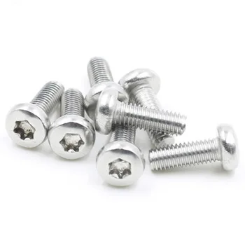 

M2.5 T&TX Plum Screws Round Head Torx Screw Stainless Steel Six-Lobe Bolts 4mm-20mm Length