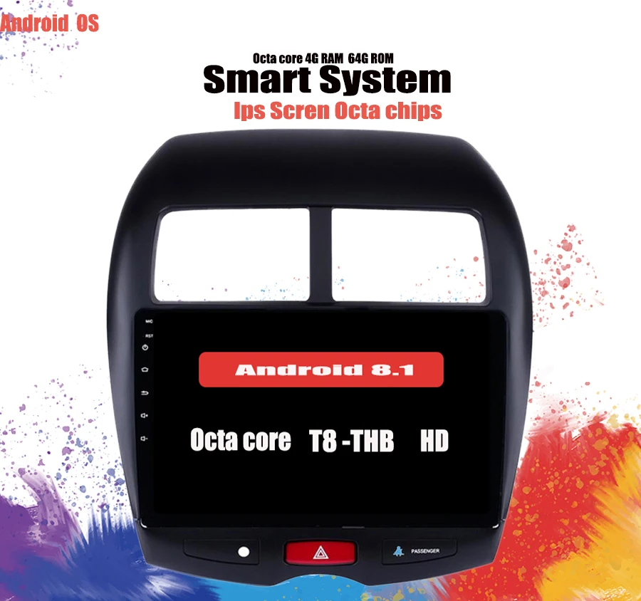 10 "6 + 128G 2.5D IPS Android 0 автомобильный DVD мультимедийный плеер GPS для Mitsubishi ASX 2010 2012 2014