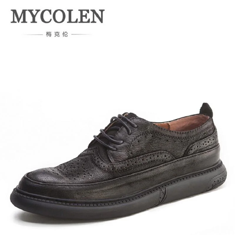 

MYCOLEN Brand Men Shoes Fashion Autumn Comfortable Men Casual Shoes Men Breathable Flats Shoes Man Wedding Shoes schoenen mannen