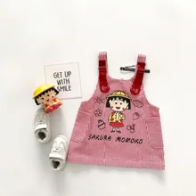 Платье для маленьких девочек Хлопковое платье в японском стиле с героями мультфильмов для маленьких девочек