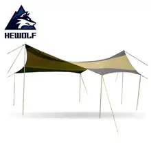 Hewolf 5*5M Silver Coating Anti UV Sun Shelter 10 Person Picnic Beach Tent Pergola Awning Canopy Oxford Tarp Camping Sunshelter цена Hewolf 5*5M Silver Coating Anti UV Sun Shelter 10 Person Picnic Beach Tent Pergola Awning Canopy Oxford Tarp Camping Sunshelter цены онлайн