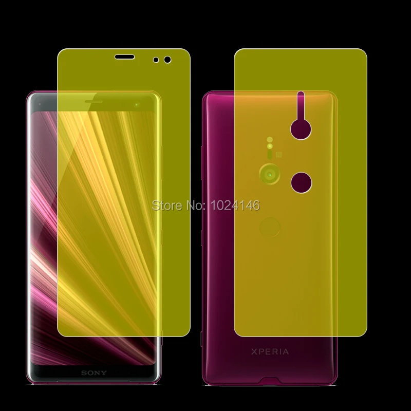 Front / Back Full Coverage Clear Soft TPU Film Screen Protector Sony Xperia XZ3 6.0\ Front / Back Full Coverage Clear Soft TPU Film Screen Protector Sony Xperia XZ3 6.0\