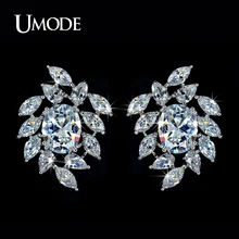 UMODE Brand Summer Jewelry High Quality AAA Cubic Zirconia Stones Bridal Stud Earrings For Women s