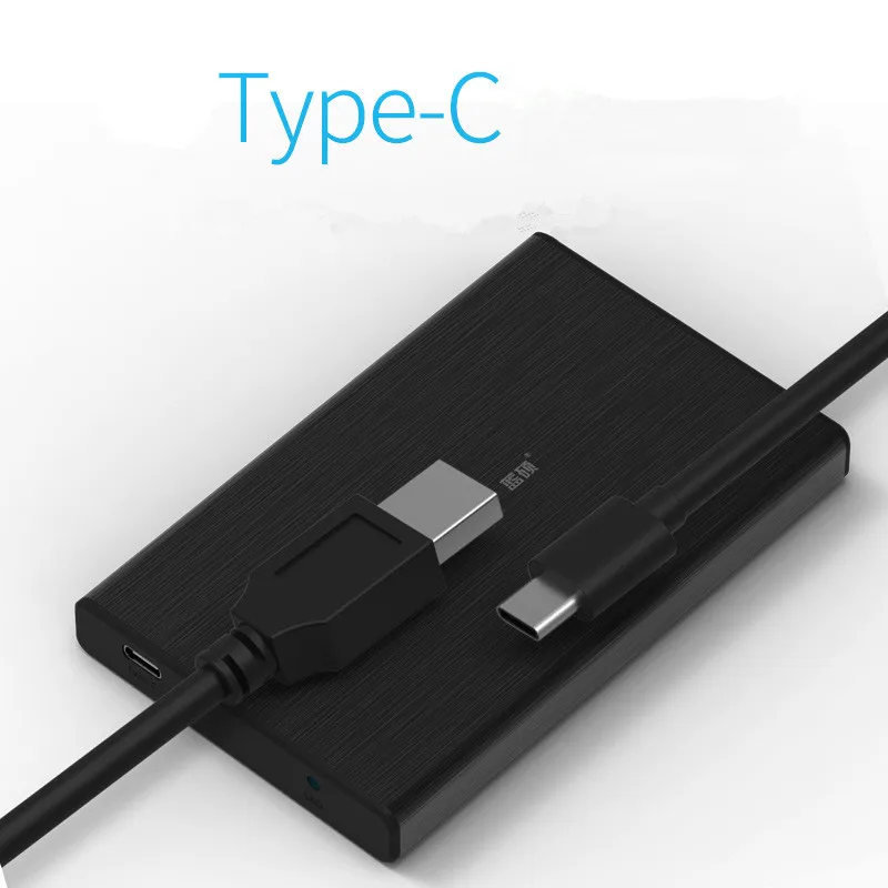 Алюминиевый корпус для внешнего жесткого диска hdd SSD sata на usb Тип C 3 1